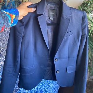 Beautiful jCrew lined dark blue size 0 Blazer
